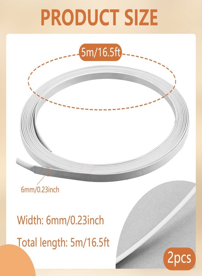 Ferraycle White Spring Steel Boning Corset Stays Boning for Sewing Corset Crafts Making, 1/4" Width(11 Yards) - Image 2